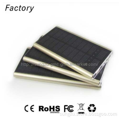 distribute mobile phone accessory aluminium solar charger